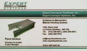 Expert Convoyeur - Carte d'affaire - R1